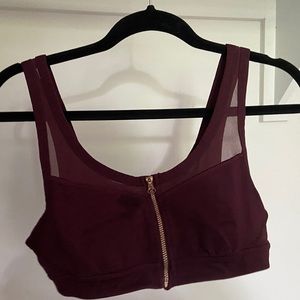 Lululemon front zip sports bra
